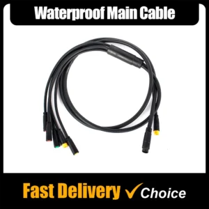 2 to 5 Ebike Waterproof Main Cable Wiring Harness for Electric Bike Throttle Display Brake Controller Headlight Connector