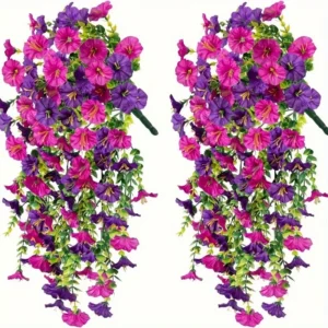 1Pcs Artificial Flowers 75CM Hanging Fake Plant for Home Decor Garden Wedding Decoration Flower Basket Garland Wall Accessories