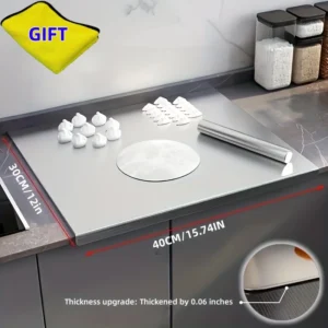 Stainless Steel Cutting Boards for Kitchen, Kneading Cutting Board Mats, Metal Cutting Board for Meat, Fruits, Vegetables, Bread, and Baking Small Cutting Boards