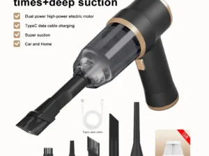 High Power Car Blower Vacuum, 2-in-1 Strong Suction & Blowing, Portable for Auto/Home Cleaning, Dust Removal from Seat/Mat/Trunk