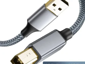 NIERBO USB B to USB A Printer Cable USB 2.0 Male to Male Scanner Cord High Speed Printer Cord for HP Canon Epson Dell Lexmark