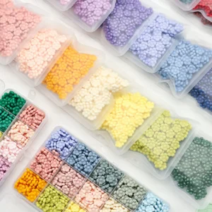 150pcs/bag Flower Shape Sealing Wax Beads for Wax Seal Stamp, Great For Embellishment Of Card Envelope, Wedding Invitation