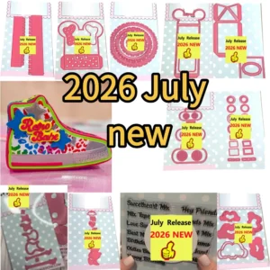 2026 June New Metal Cutting Dies and Stamps DIY Scrapbooking Card Stencil Paper Cards Handmade Album Stamp Die Sheets