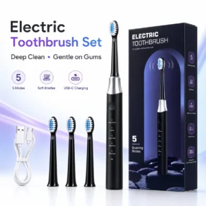 Dr.Yadent YD07 Electric Sonic Toothbrush Sensitive Gum Care Rechargeable Toothbrush 5 Modes Soft Brush Bristle 60 Days Life Long