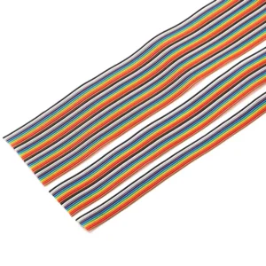 1/3/5Meter 6/8/10/16/18/20/26/34/40P 1.27mm Pitch Color Flat Ribbon Cable Rainbow DuPont Wire For IDC 2.54mm FC Connector