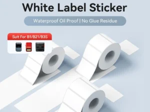NIIMBOT B21/B1/B3S White Thermal Label Sticker Paper Printable 20-50mm