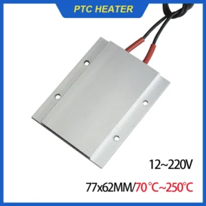 12V~220V Constant Temperature Ceramic PTC Heating Sheet Disassemble Assemble LED Lamp Beads Heater Desoldering Station 77x62mm