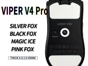 UnusualWaySports Mouse Skates Feet Viper V4 Pro Cambered Surface PTFE Anti Collapse Magic Ice Pink Black Silver Fox