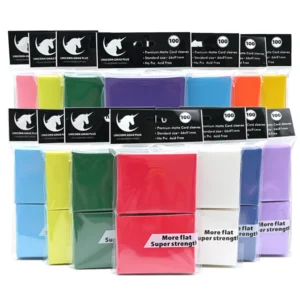 100PCS Matte Standard Size Card Sleeves 66x91mm TCG Trading Cards Protector For Tarot Shield Board Games Magical Cover PKM