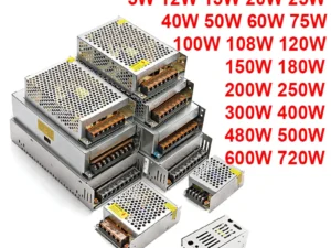 Switching 12 V Volt DC Power Supply SMPS 5V 24V 36V 48V 100W 200W 300W 400W 500W 600W 700W 110V AC 220V to 12V 1A 2A 3A 5A 10A