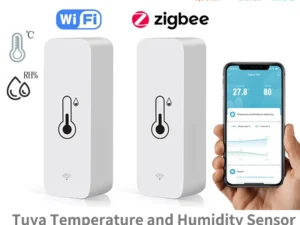Tuya WiFi Zigbee Temperature Humidity Sensor Smart Home Indoor Hygrometer APP Monitoring Work with Google Home SmartLife Alexa