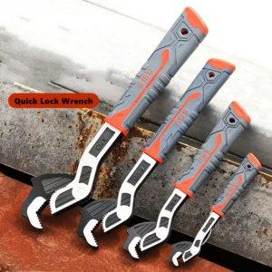 6/8/10/12 Inch Universal Multifunctional Self-Locking Wrench Fast Adjustable Wrench CR-V Bathroom Wrench Plumber Multi Hand Tool