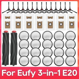 Fit For ( Eufy 3-in-1 E20 ) Main Side Brush Filter Dust Bag Parts Accessories Robot Vacuum Cleaner Kit