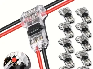 5/10/20Pcs Wire and Cable Snap-In T2 Connectors, No Welding, No Stripping, Quick Terminal Connection, Automatic Plug Electrical Accessories