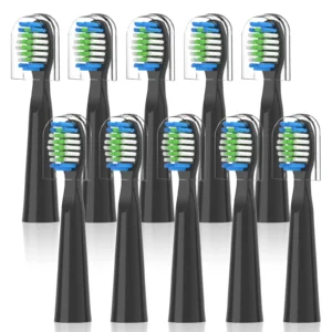 10PCS Fairywill FW-E11 E10 E6 D7S Electric Toothbrush Replacement Brush Heads,Compatible with fairywill E11 Electric Toothbrush