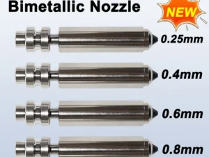 Bimetallic Nozzles For Anycubic Kobra X Combo Quick Swap Hotend Nozzle Hardened Steel 0.25/0.4/0.6/0.8mm Kobra X 3D Printer Part