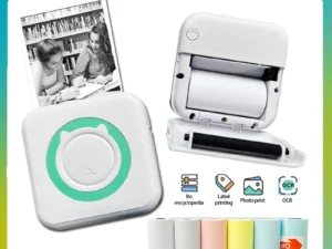 Portable Mini Thermal Printer Wirelessly BT 203dpi Photo Label Memo Wrong Question Printing With USB Cable Imprimante Portable
