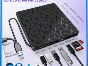 7 in 1 USB3.0&Type C CD DVD Recorder Player Writer External DVD Burner Optical Drive Portable Reader For Laptop Desktop Notebook