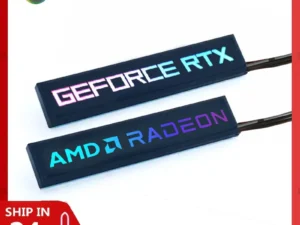 Graphics Card Side Panel RGB RTX AMD GeForce GPU Modify 5V 3Pin ARGB AURA SYNC PC Case DIY MOD