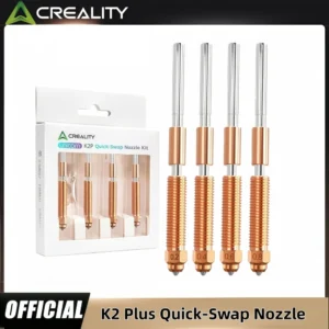 Original Creality Hi/K2/K2 Pro/K2 Plus Unicorn Quick-Swap Nozzle Kit,High-Flow Steel-Tip Copper Nozzles &Titanium Alloy Heatsink