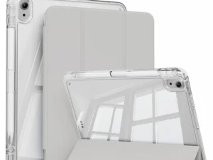 Case For iPad 10th 2022/11th 2025 A16 Case with Pencil Holder, Hard Clear Transparent Back & Soft TPU Shockproof Frame Cover