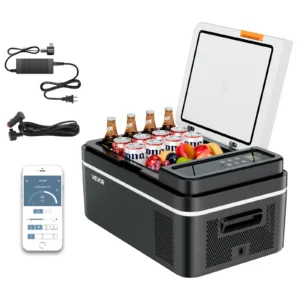 Succebuy 15-55L Portable Cooler Electric Compressor 12V/24V DC 110-240V AC Freezer Refrigerator for Home