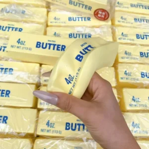 Soft Slow Rebound Butter Stick Realistic Silicone Squeeze Stress Relief Gadget Desk Office Accessory Funny Anti-Anxiety Gift