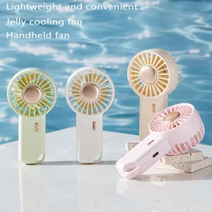 MEET SUN 3-Speed Silent Small Handheld Portable Electric Fan Desktop USB Charging Sports Pocket Mini Fan