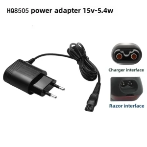 15V Charger Cord for Philips Electric Shaver Razor HQ8505 Power Cord , for Norelco Series 3000 5000 6000 7000 9000 MG5950 MG7750