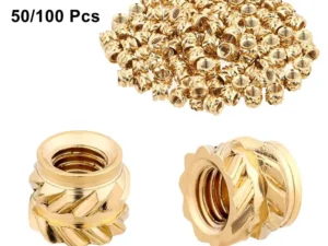 50/100 Pcs M3X4X5 Heat Insert Embedment Nut M3 Threaded Knurled Brass Screw Nuts 3D Printer Voron 2.4 And Others
