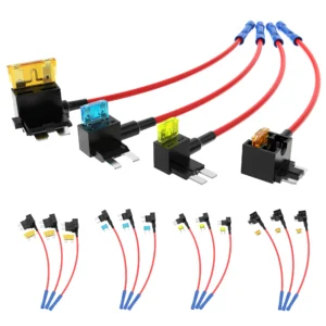 16PCS 12V Fuse Taps Low Profile Mini Micro2 Fuse Holder Automotive Car Add a Circuit Fuses Kit ATO ATC ATM APM Fuses Adapter