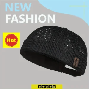 Cycling Cap Breathable Mesh Brimless Ultra-Light Adjustable Docker Beanies Summer Spring Elastic Men Women Running Hiking Hat