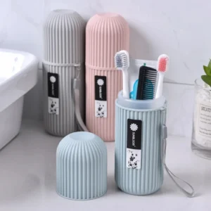 Portable Toothpaste Toothbrush Protect Holder Case Travel Camping Storage Box Organizer Travel Toiletries Storage Cup New Creat