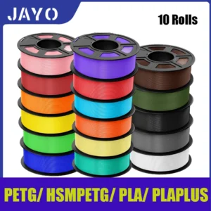 JAYO 10 Rolls PLA Plus / PETG / High Speed Matte PLA / PLAFilament 175mm No Bubbles Smooth Multiple Colors Optional for 3D Print