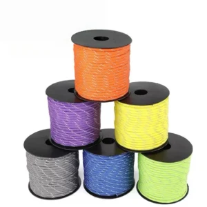7-Core 550lb Paracord Rope Reflective 30/50/100m Dia 4mm Survival Parachute Cord For Outdoor DIY Bracelet Lanyard Camping Tent