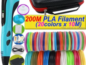 2026 New 3D Printing Pen DIY Three-dimensional Painting Children Toys With LCD Screen Power Adapter 200M PLA Filament Toys Gift