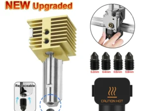 New Upgrade Fast Speed Hot End Kit For Bambu Lab A1 Hotend A1 Mini Nozzle Assembly Pint Head Replacable Hardened Steel Nozzles