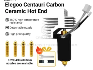 0.2/0.4/0.6/0.8mm Ceramic Hotend for Elegoo Centauri Carbon Print Head Extruder Kit Hot End Steel Brass Nozzle 3D Printer Parts