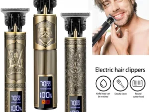 2026 T9 Vintage Hair Clipper Cordless Trimmer USB Fast Charging Hair Cutting Machine Electric Shaver Barber Professional Barber