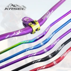 KRSEC 31.8mm Mountain Bike Handlebar Aluminum Alloy Bicycle Riser Handlebar 25mm Rise 780mm Length Handlebar with Dull Polish
