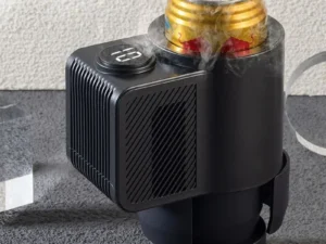 New 2-in-1 Smart Car Cooler Warmer Cup for Coffee Milk Beverage Heating Cooling Mug Travel Mini Car Refrigerator Drink Holder