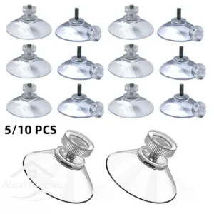 5/10Pcs Suction Cups with Screw 25/32/41/53mm Plastic Sucker Pad Holder PVC Sucker with Screw Nut for Bathroom Window Car Shade