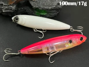17g Surface Pencil Fishing Lures Walk the Dog Floating Wobbler Laser Artificial Bait for Trout Bass Seawater Swimbait Supplies