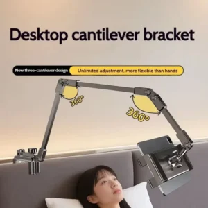 Adjustable Tablet Stand Foldable 3 Sections Arms Bedside Phone Holder for 5-12Inch Phone Ipad Pro Mini for Xiaomi Lazy Bracket