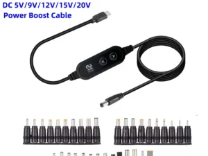 USB C to DC Power Boost Cable Type C To DC Fast Charging 5V To 12V Boost Converter Cable Adapter For Wireless Router TV BOX