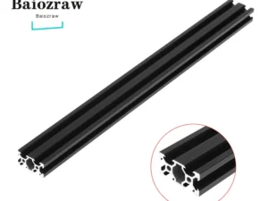 V-slot 2040 Black Anodized Aluminum Profile EU Standard Extrusion 100mm-800mm Linear Rail for CNC 3D Printer DIY Parts 1pcs