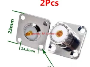 2PCS UHF SL16 SO239 SO-239 Female Jack Socket Chassis Panel Mount Connector 2Hole 4hole Flange Coax Adapter Fast Delivery