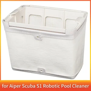 1 Pcs Ultra-Fine Filter Basket for Aiper Scuba S1 Robotic Pool Cleaner, Wall & Waterline Cleaning, Double Filtration