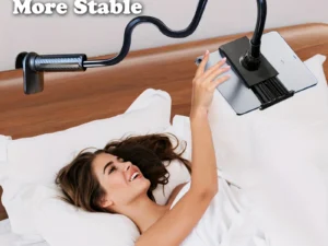 360 Degree Rotating Tablet Phone Holder Spiral Base, Suitable for Beds, Headboards, Desks, Long Arm Phone Tablet Holder