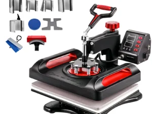SucceBuy 12x15In Heat Press Machinine Multifunctional Clamshell Printer Digital Heat Press Transfer Machine Sublimation Machine